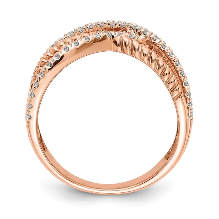 Rings Goldiacom 14k Rose Gold Real Diamond Ring