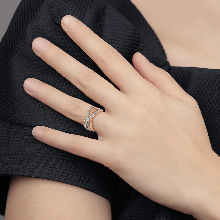 Rings Goldiacom 14k Rose Gold Real Diamond Ring