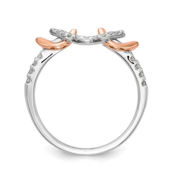 Rings Goldiacom 14K White Gold Diamond Peg Set Engagement Ring