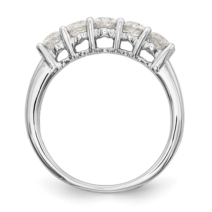 Rings Goldiacom 14K White Gold Diamond Wedding Band