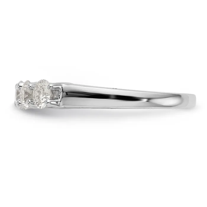 Rings Goldiacom 14K White Gold Diamond Wedding Band