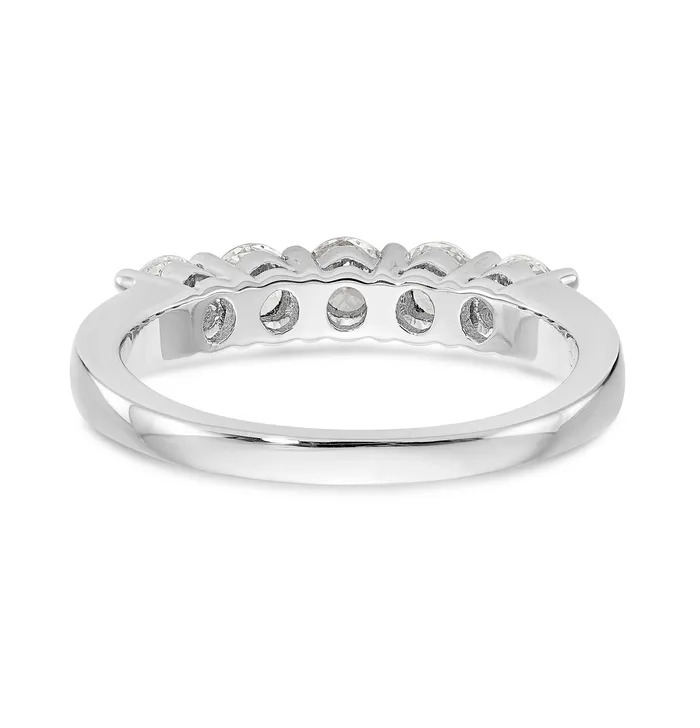 Rings Goldiacom 14K White Gold Diamond Wedding Band