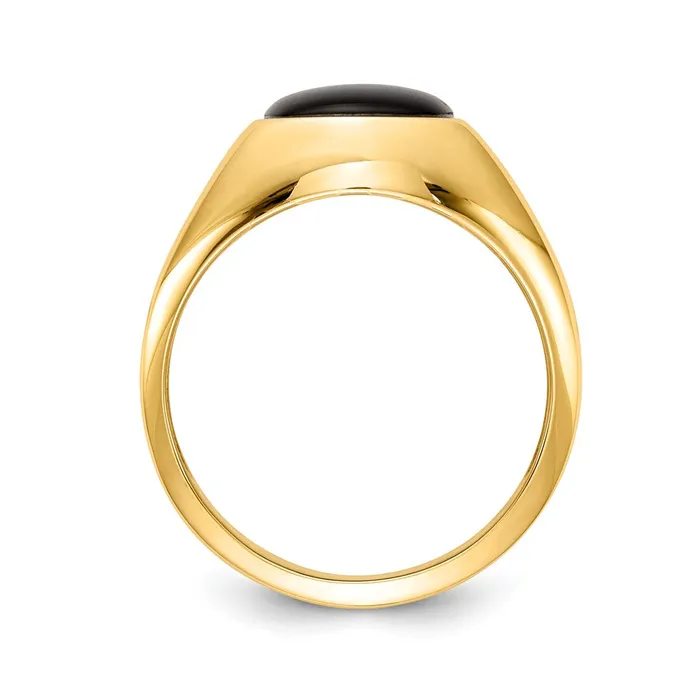 Rings Goldiacom 14K Yellow Gold VS Real Diamond Mens Ring
