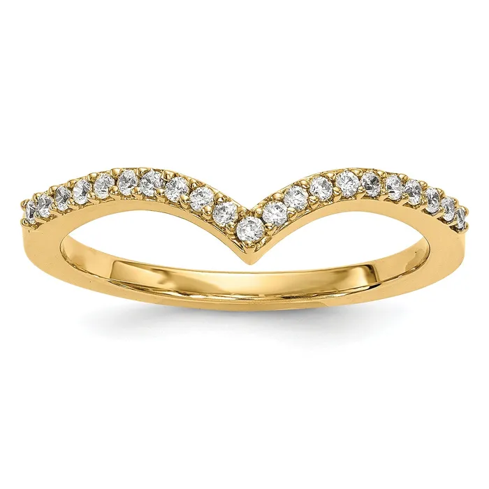Rings Goldiacom 14ky Diamond V Ring