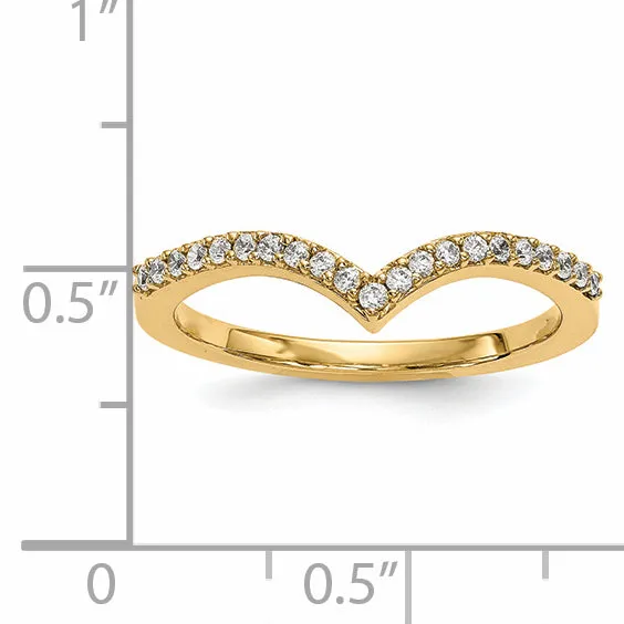 Rings Goldiacom 14ky Diamond V Ring