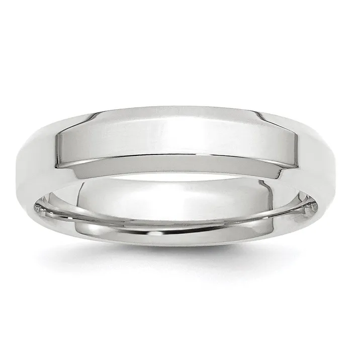 Rings Goldia Solid 10K White Gold 5mm Bevel Edge Comfort Fit MensWomens Wedding Band Ring Size 13 Rings Goldia Solid 10K White Gold 5mm Bevel Edge Comfort Fit MensWomens Wedding Band Ring Size 13