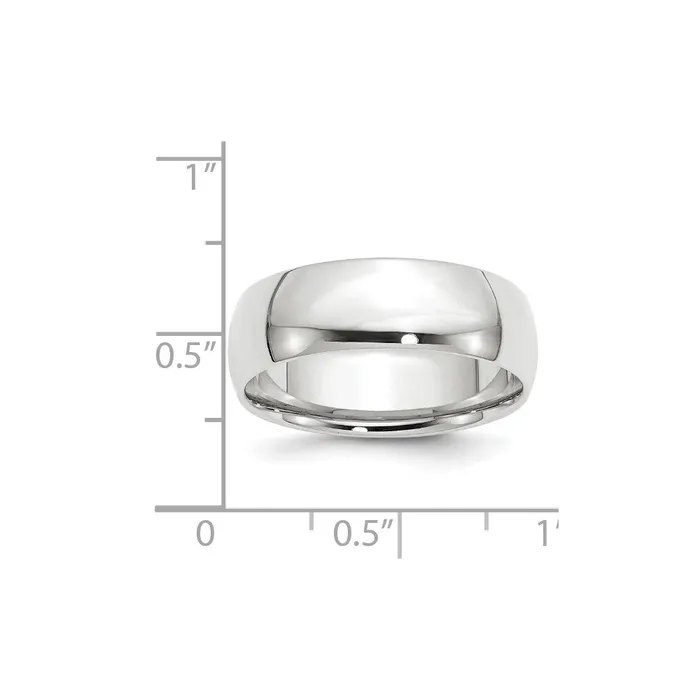 Rings Goldia Solid 10K White Gold 7mm Light Weight Comfort Fit MensWomens Wedding Band Ring Size 6 Rings Goldia Solid 10K White Gold 7mm Light Weight Comfort Fit MensWomens Wedding Band Ring Size 6
