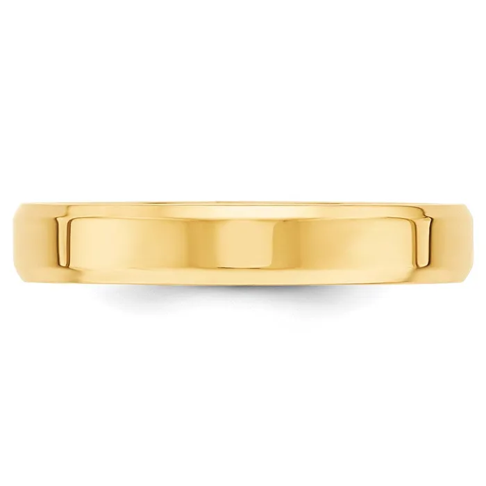 Rings Goldia Solid 10K Yellow Gold 4mm Bevel Edge Comfort Fit MensWomens Wedding Band Ring Size 10 Rings Goldia Solid 10K Yellow Gold 4mm Bevel Edge Comfort Fit MensWomens Wedding Band Ring Size 10
