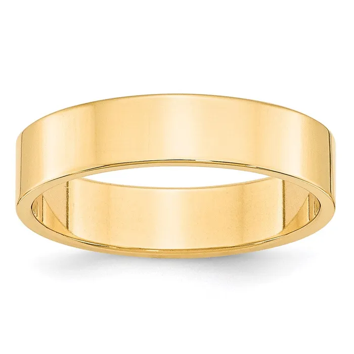 Rings Goldia Solid 10K Yellow Gold 5mm Light Weight Flat MensWomens Wedding Band Ring Size 55 Rings Goldia Solid 10K Yellow Gold 5mm Light Weight Flat MensWomens Wedding Band Ring Size 55