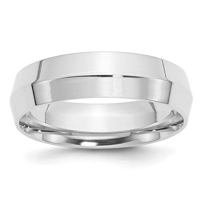 Rings Goldia Solid 14K White Gold 6mm Knife Edge Comfort Fit MensWomens Wedding Band Ring Size 12 Rings Goldia Solid 14K White Gold 6mm Knife Edge Comfort Fit MensWomens Wedding Band Ring Size 12