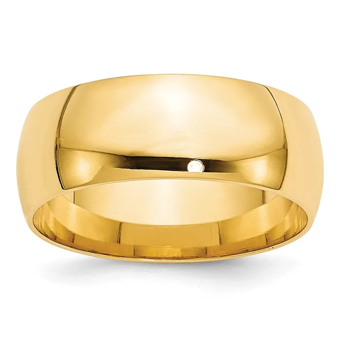 Rings Goldia Solid 14K Yellow Gold 8mm Light Weight Comfort Fit MensWomens Wedding Band Ring Size 135 Rings Goldia Solid 14K Yellow Gold 8mm Light Weight Comfort Fit MensWomens Wedding Band Ring Size 135