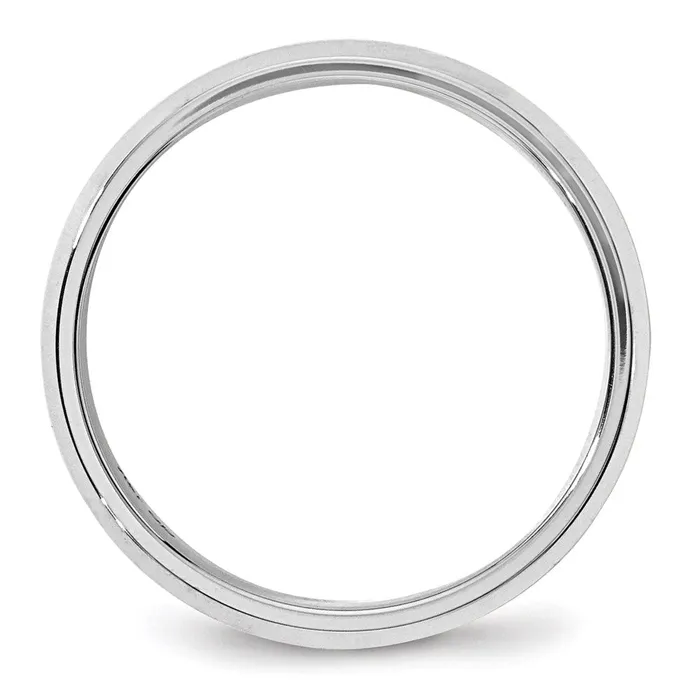 Rings Goldia Solid 18K White Gold 6mm Bevel Edge Comfort Fit MensWomens Wedding Band Ring Size 115 Rings Goldia Solid 18K White Gold 6mm Bevel Edge Comfort Fit MensWomens Wedding Band Ring Size 115