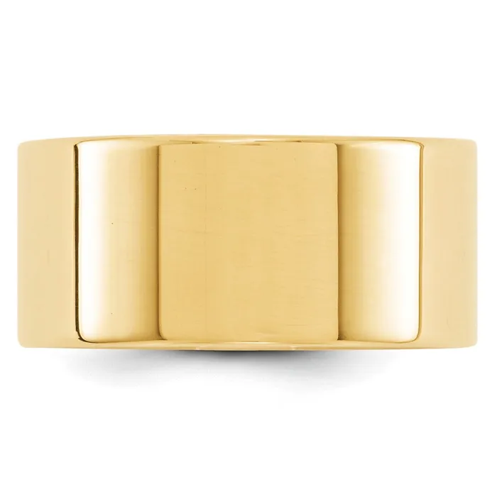 Rings Goldia Solid 18K Yellow Gold 10mm Light Weight Flat MensWomens Wedding Band Ring Size 11 Rings Goldia Solid 18K Yellow Gold 10mm Light Weight Flat MensWomens Wedding Band Ring Size 11