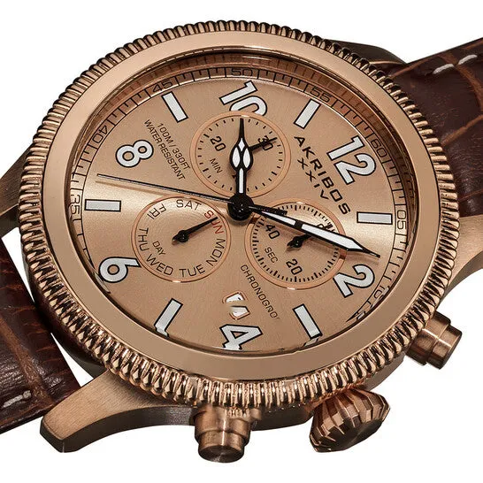 Rings JMS always Original Akribos Ultimate Chronograph Rose GoldTone Mens Watch AK575BR Rings JMS always Original Akribos Ultimate Chronograph Rose GoldTone Mens Watch AK575BR