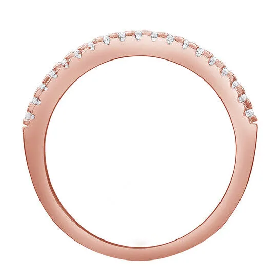 Rings JMS always Original DiamondMuse 225 cttw Rose Gold Plated Over Sterling Silver Round Swarovski Diamond Solitaire Bridal Set