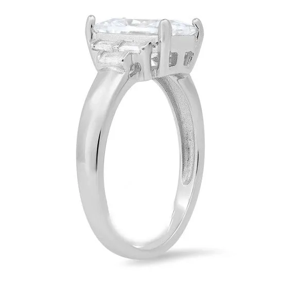 Rings JMS always Original Kylie Harper Sterling Silver Emeraldcut Cubic Zirconia CZ Ring Rings JMS always Original Kylie Harper Sterling Silver Emeraldcut Cubic Zirconia CZ Ring