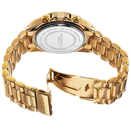 Rings Original Akribos XXIV MultiFunction Blue Dial Yellow Goldtone Ladies Watch AK760YGTQ JMS always Rings Original Akribos XXIV MultiFunction Blue Dial Yellow Goldtone Ladies Watch AK760YGTQ JMS always