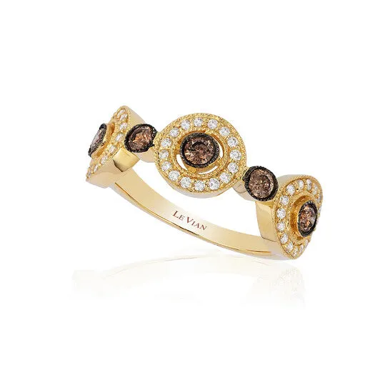Rings Original Le Vian Chocolatier Ring Chocolate Diamonds Vanilla Diamonds set in 14K Honey Gold Ring Size 7 R4908DB JMS always Rings Original Le Vian Chocolatier Ring Chocolate Diamonds Vanilla Diamonds set in 14K Honey Gold Ring Size 7 R4908DB JMS always