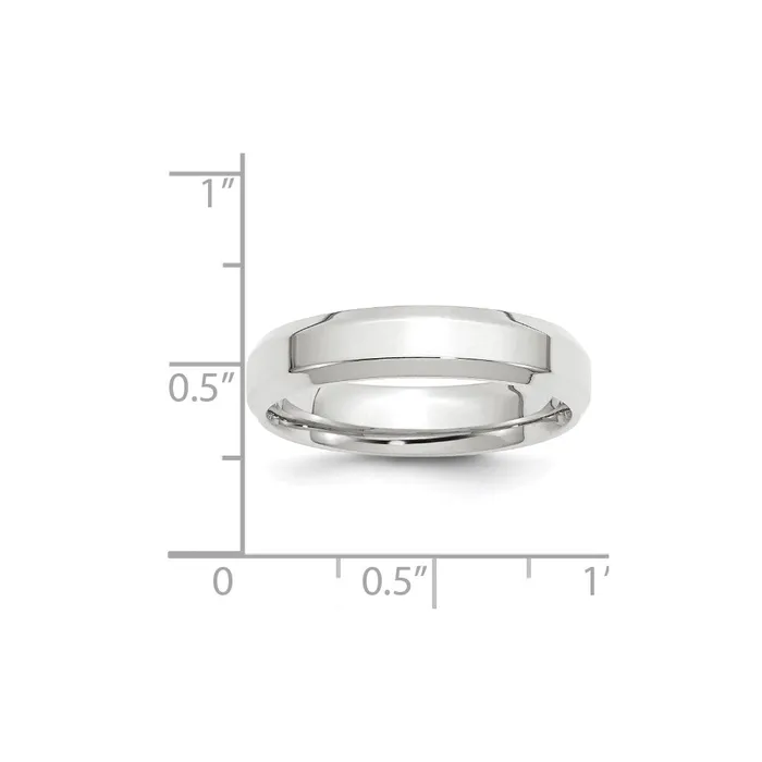 Rings Solid 10K White Gold 5mm Bevel Edge Comfort Fit MensWomens Wedding Band Ring Size 10 Goldia Rings Solid 10K White Gold 5mm Bevel Edge Comfort Fit MensWomens Wedding Band Ring Size 10 Goldia