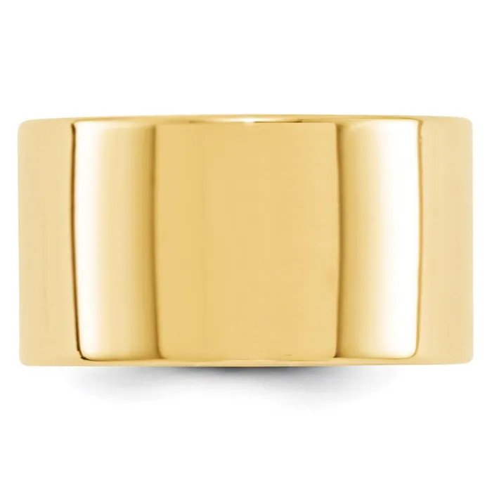 Rings Solid 10K Yellow Gold 12mm Light Weight Flat MensWomens Wedding Band Ring Size 4 Goldia Rings Solid 10K Yellow Gold 12mm Light Weight Flat MensWomens Wedding Band Ring Size 4 Goldia