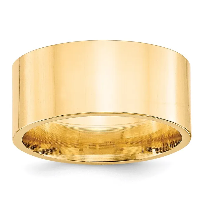 Solid 10K Yellow Gold 10mm Standard Flat Comfort Fit MensWomens Wedding Band Ring Size 85 Goldia Rings Solid 10K Yellow Gold 10mm Standard Flat Comfort Fit MensWomens Wedding Band Ring Size 85 Goldia Rings