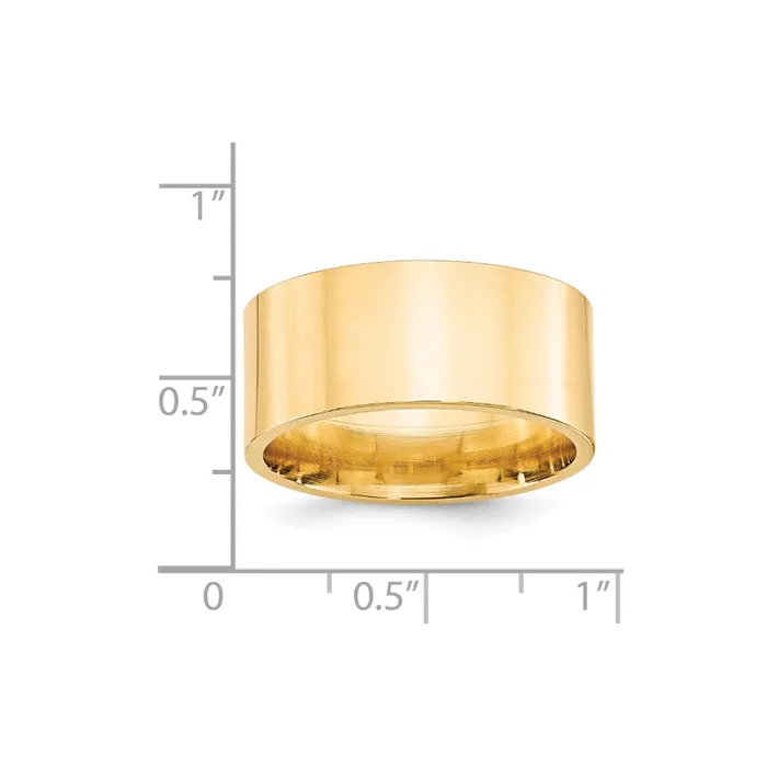 Solid 10K Yellow Gold 10mm Standard Flat Comfort Fit MensWomens Wedding Band Ring Size 85 Goldia Rings Solid 10K Yellow Gold 10mm Standard Flat Comfort Fit MensWomens Wedding Band Ring Size 85 Goldia Rings