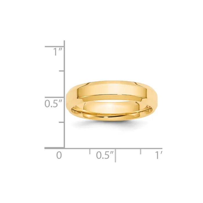 Solid 10K Yellow Gold 5mm Bevel Edge Comfort Fit MensWomens Wedding Band Ring Size 95 Goldia Rings Solid 10K Yellow Gold 5mm Bevel Edge Comfort Fit MensWomens Wedding Band Ring Size 95 Goldia Rings