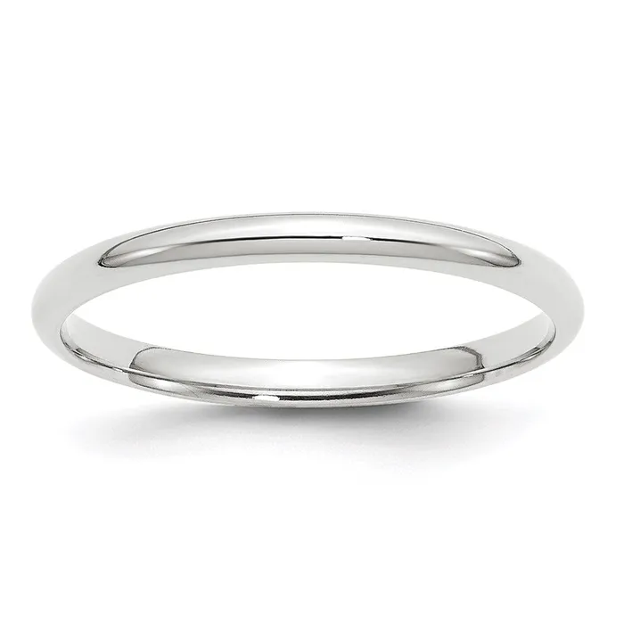 Solid 14K White Gold 2mm Light Weight Comfort Fit MensWomens Wedding Band Ring Size 105 Goldia Rings Solid 14K White Gold 2mm Light Weight Comfort Fit MensWomens Wedding Band Ring Size 105 Goldia Rings