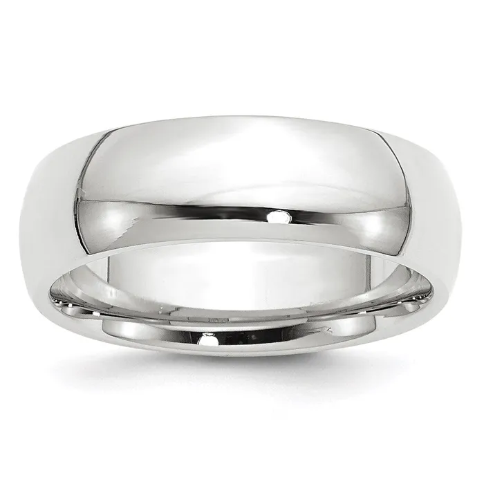 Solid 14K Yellow Gold White Gold 7mm Comfort Fit MensWomens Wedding Band Ring Size 10 Goldia Rings Solid 14K Yellow Gold White Gold 7mm Comfort Fit MensWomens Wedding Band Ring Size 10 Goldia Rings