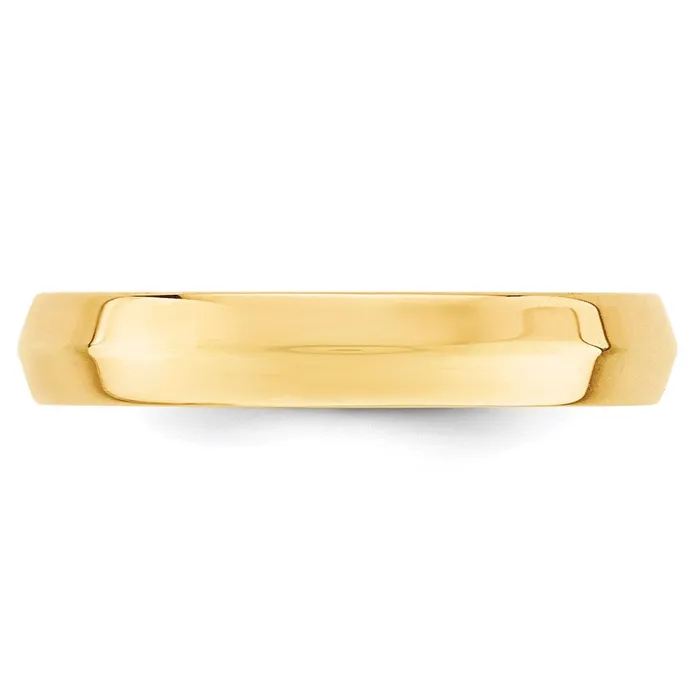Solid 18K Yellow Gold 4mm Knife Edge Comfort Fit MensWomens Wedding Band Ring Size 115 Goldia Rings Solid 18K Yellow Gold 4mm Knife Edge Comfort Fit MensWomens Wedding Band Ring Size 115 Goldia Rings