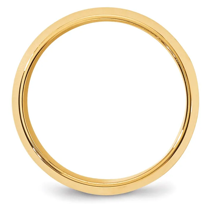 Solid 18K Yellow Gold 8mm Bevel Edge Comfort Fit MensWomens Wedding Band Ring Size 6 Goldia Rings Solid 18K Yellow Gold 8mm Bevel Edge Comfort Fit MensWomens Wedding Band Ring Size 6 Goldia Rings