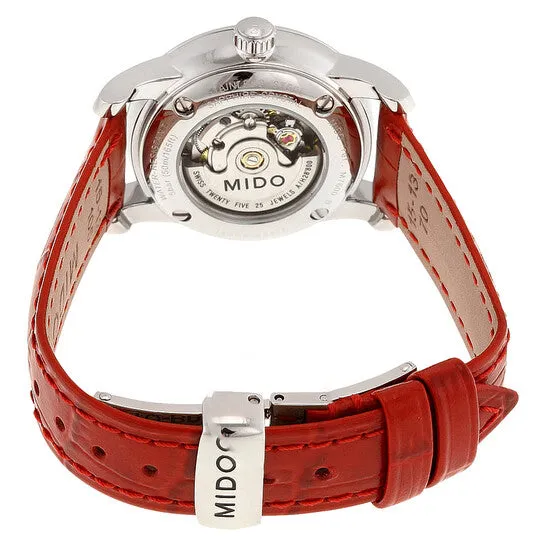 Watches JMS always Original Mido Baroncelli Automatic Mother of Pearl Dial Red Leather Ladies Watch M76004397 Watches JMS always Original Mido Baroncelli Automatic Mother of Pearl Dial Red Leather Ladies Watch M76004397