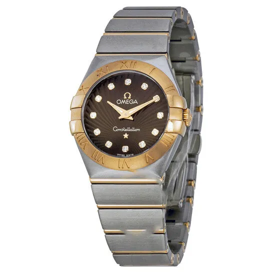 Watches JMS always Original Omega Constellation Diamond Brown Dial Ladies Watch 12320276063001 Watches JMS always Original Omega Constellation Diamond Brown Dial Ladies Watch 12320276063001