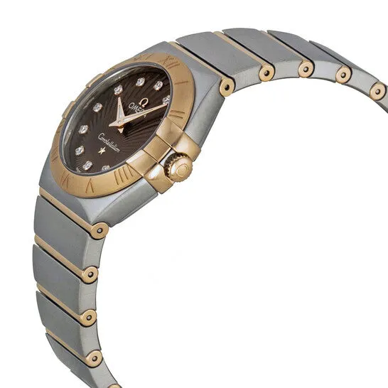 Watches JMS always Original Omega Constellation Diamond Brown Dial Ladies Watch 12320276063001 Watches JMS always Original Omega Constellation Diamond Brown Dial Ladies Watch 12320276063001