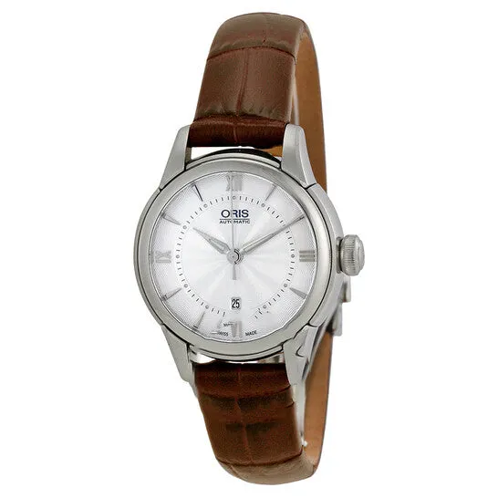 Watches JMS always Original Oris Artelier Date Automatic Silver Dial Brown Leather Ladies Watch 56176874071LS Watches JMS always Original Oris Artelier Date Automatic Silver Dial Brown Leather Ladies Watch 56176874071LS