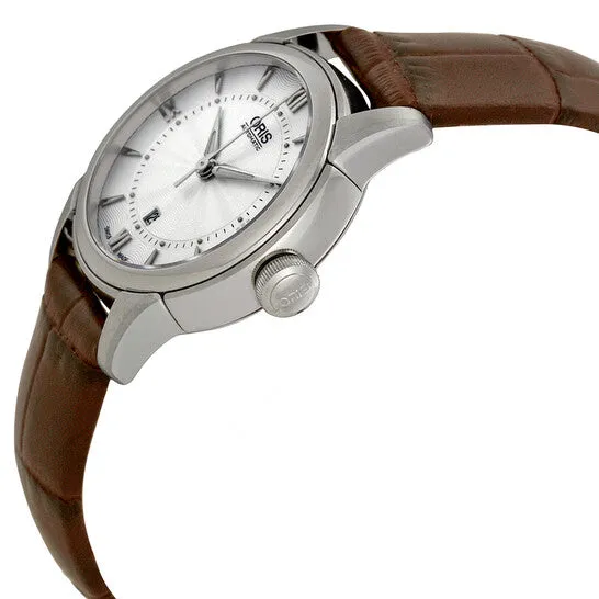 Watches JMS always Original Oris Artelier Date Automatic Silver Dial Brown Leather Ladies Watch 56176874071LS Watches JMS always Original Oris Artelier Date Automatic Silver Dial Brown Leather Ladies Watch 56176874071LS