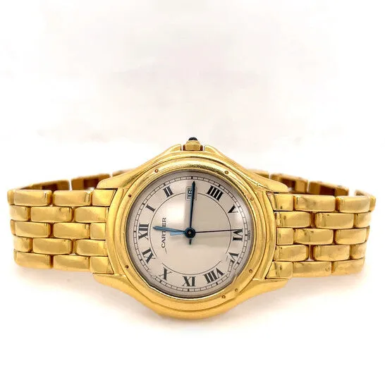 Watches JMS always Original Preowned Cartier Cougar Quartz Silver Dial Ladies Watch 887904 Watches JMS always Original Preowned Cartier Cougar Quartz Silver Dial Ladies Watch 887904