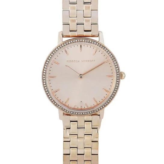 Watches JMS always Original Rebecca Minkoff Major Quartz Crystal Carnation Gold Ladies Watch 2200349 Watches JMS always Original Rebecca Minkoff Major Quartz Crystal Carnation Gold Ladies Watch 2200349
