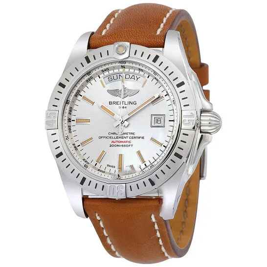 Watches Original Breitling Galactic 44 Automatic Silver Dial Brown Leather Mens Watch A45320B9G797CMLT JMS always Watches Original Breitling Galactic 44 Automatic Silver Dial Brown Leather Mens Watch A45320B9G797CMLT JMS always