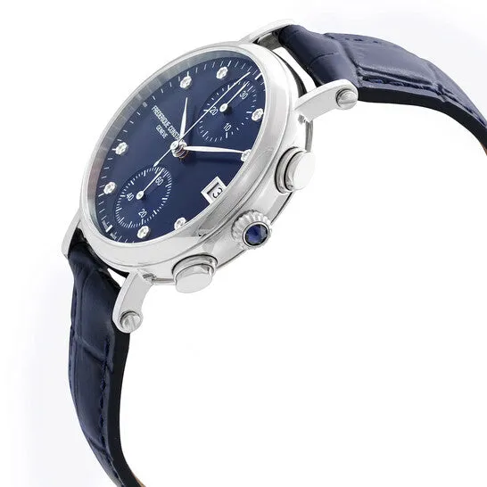Watches Original Frederique Constant Classics Chronograph Quartz Diamond Blue Dial Ladies Watch FC291MPND2R6 JMS always Watches Original Frederique Constant Classics Chronograph Quartz Diamond Blue Dial Ladies Watch FC291MPND2R6 JMS always