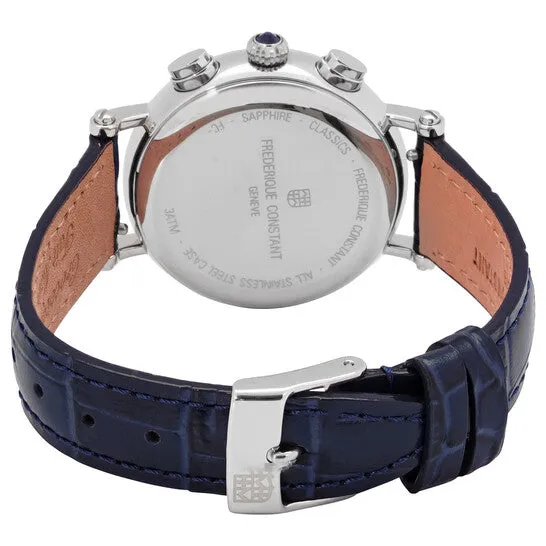 Watches Original Frederique Constant Classics Chronograph Quartz Diamond Blue Dial Ladies Watch FC291MPND2R6 JMS always Watches Original Frederique Constant Classics Chronograph Quartz Diamond Blue Dial Ladies Watch FC291MPND2R6 JMS always