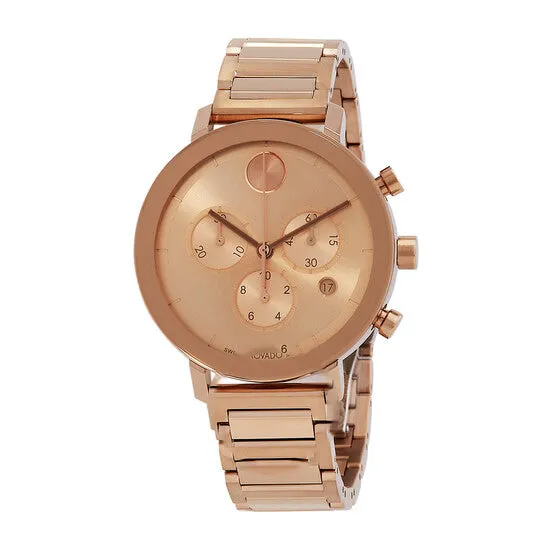 Watches Original Movado BOLD Evolution Chronograph Carnation Gold Dial Ladies Watch 3600789 JMS always Watches Original Movado BOLD Evolution Chronograph Carnation Gold Dial Ladies Watch 3600789 JMS always